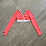 Tiger Friday, Brooke Long Sleeve Crop in Peachy Keen