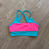 Tiger Friday Dancewear, Bandit Crop in BubbleYum Pink Blue, CL 