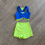 Tiger Friday Dancewear, Bells Crop Top and Hot Cross Shorties Set
