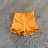 Tiger Friday Dancewear, Filly Bootie Shorts in Creamsicle Yellow, CL