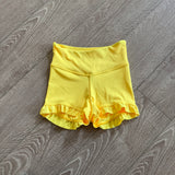 Tiger Friday Dancewear, Filly Bootie Shorts in Lemon Yellow, CXL