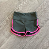 Tiger Friday Dancewear, Finn Shorts in Grey Pink, CM