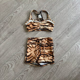 Tiger Friday Dancewear, Girl's Active Crop Top and Shorts Set