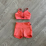 Tiger Friday Dancewear, Girl's Activewear Set in Melon