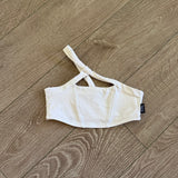 Tiger Friday Dancewear, High Drama Crop Top in White, CL