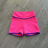 Tiger Friday Dancewear, Horizon Ribbed Shorties in Catwalk Pink, CXL