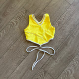 Tiger Friday Dancewear, Luna Crop Top in Buttercup Yellow, CL