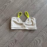 Tiger Friday Dancewear, Salem Crop Top in Lemongrass White Yellow, CL