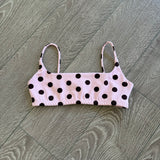 Tiger Friday Dancewear, True Cami Bra in Antique Dot Pink Brown, AS 