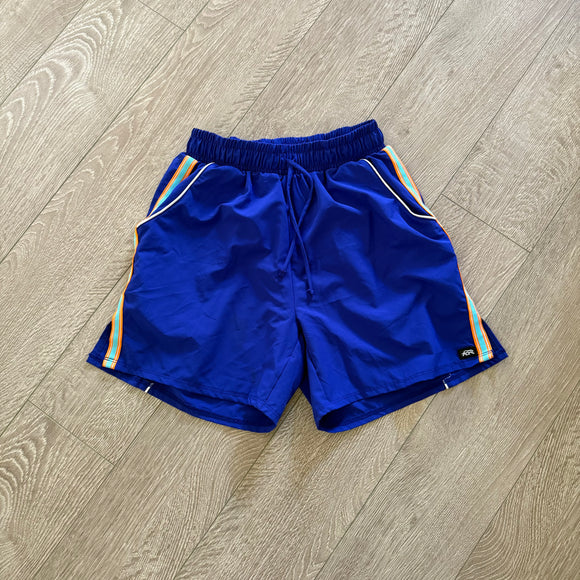 Tiger Friday, Disconnect Athletic Shorts in Indigo Blue, AS