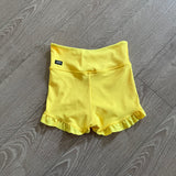 Tiger Friday, Filly Bootie Shorts in Lemon Yellow, CXL