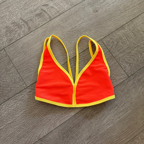 Tiger Friday, Georgia Bra in Rogue Orange Yellow, CL
