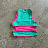 Tiger Friday, Inspire Crop in Hula Pink Green, AXS
