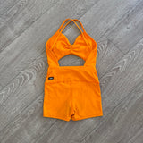 Tiger Friday, Knockout Jumpsuit in Monarch Orange, CXL
