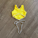 Tiger Friday, Luna Crop Top in Buttercup Yellow, CL
