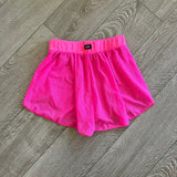 Tiger Friday, Mesh Petal Shorts in Neon Pink, AS