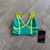 Tiger Friday, Miami Vice Crop Top in Spring Green, CL 