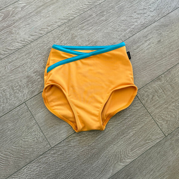 Tiger Friday Pinup Briefs in Caribbean Yellow and Blue