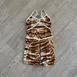 Tiger Friday, Pipedream Jumpsuit in Siberian Tiger, CXL