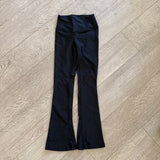 Tiger Friday, Radiance Retro Flare Leggings in Obsidian Black, CM