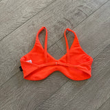 Tiger Friday, Ruth Bralette in Firebird Orange, AXS back