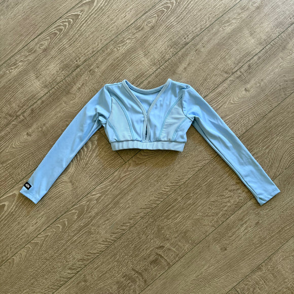 Tiger Friday, Take Two Reversible Crop in Sky Blue, CM