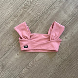 Tiger Friday, Victoria Crop Top in Primrose Pink, CXL