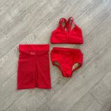 details dancewear convention set and mesh shorts cm