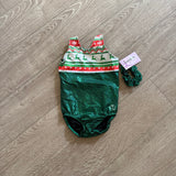 look it activewear, Holly Jolly Christmas Reindeer Leotard in Green, CM