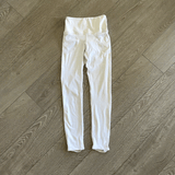 Tiger Friday, Covert Convertible Stirrup Legging in White, CL 8/10