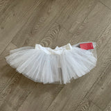 Capezio, White Sparkle Tutu Skirt with Bow, CL 12/14