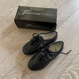 Theatricals, Girls Lace Up Jazz Shoes in black, Size Kids 12M