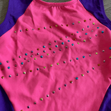 Jojo Siwa x Danskin, Pink Purple Rhinestone Leotard, CM Child 8/10