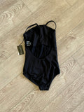 Suffolk, Black Low Back Leotard, AS Women's 4/6