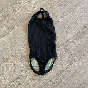 Second Skin, All Black Open Back Leotard, CS 5/6