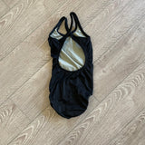 Second Skin, All Black Open Back Leotard, CS 5/6