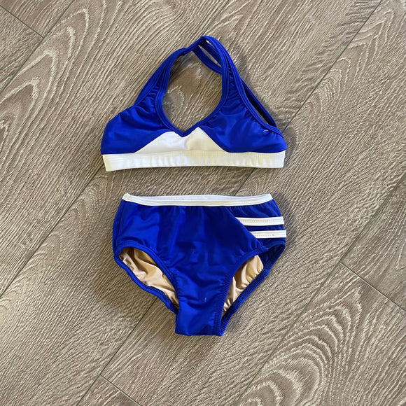 Ivivva, Blue Striped Sports Bras, CS 6 – Dancewear Resale 3.0