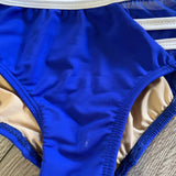 Opra Dancewear, Royal Blue White Trim Top and Briefs Set, CS 4