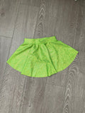 Neon Green High Low Ballroom Skirt, CM 8