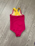 Land's End, Pink Yellow Swimsuit Leotard, CXS 2T