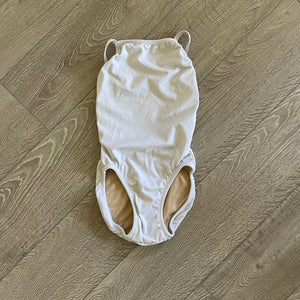 Second Skin, White Kashmir Leotard, CM 7/8