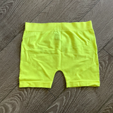 Soho Girls, Neon Yellow Biker Shorts, AS Women's 0/2