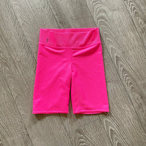 Soel Dancewear, Neon Pink Biker Shorts, CXL 10/12