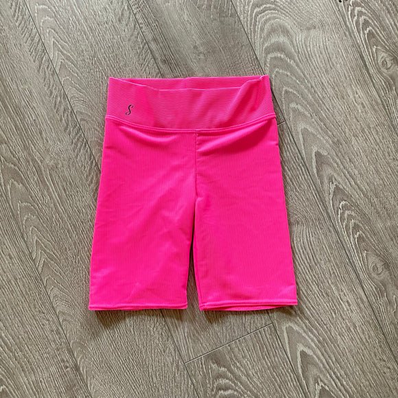 Neon pink biker shorts best sale