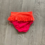 Kandi Kouture, La Bonita Ruffle Briefs in Neon Coral and Red, CXL 10