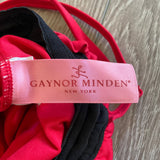 Gaynor Minden, Red Adjustable Straps Top Ruffles Leotard, M Women's 4