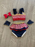 Little Londyn, Red White Blue Patriotic Dance Costume, CM 7/8