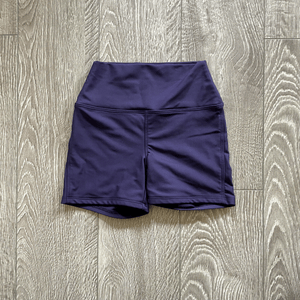 Five Dancewear, Dark Purple Biker Shorts, YXL 10