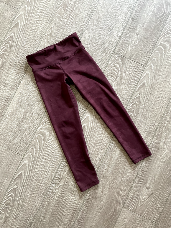 Old Navy, Burgundy Camo Pants, CS 6/7