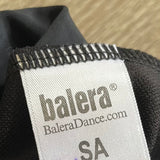 Balera, Black Leotard with Mesh Detail, SA Women's 4/6